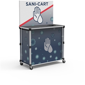 Portable PopUp Sani Cart - Large