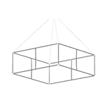 16 x 4 Formulate Master 3D Hanging Structures Square [Hardware Only]