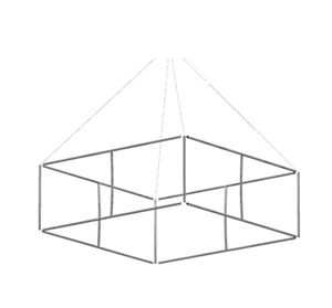 18 x 4 Formulate Master 3D Hanging Structures Square [Hardware Only]