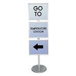 Trappa Post Info Center Sign Stand