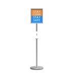 Trappa Post Sanitizer Stand with Custom Graphic