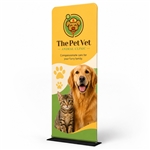 36" x 78" Waveline Fabric Banner Stand
