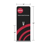 Automatic Hand Sanitizer Dispenser Banner Stand - 36" x 90"