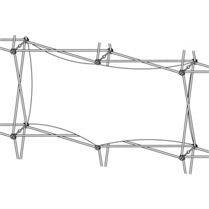 Xclaim [2X1 Quad] Horizontal Twist Popup Display [Graphic Only]