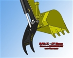 Amulet POWERBRUTE Hydraulic Bucket Thumb for 20 Ton Excavators