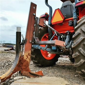 Tractor Subsoiler with Optional Pipe Laying Attachment