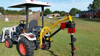 Compact Tractor PTO 3 point Post Hole Digger