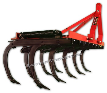 We have the Fred Cain Tractor 9 Shank 3 Point Field Cultivator, Ripper, Tillage Tool, jitterbug, field plow, Bermuda grass plow