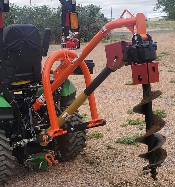 Sub compact shop tractor auger