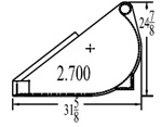 Custom tractor loader bucket diagram