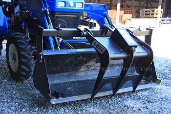 W R Long Bucket Grapple bolts on to your loader bucket