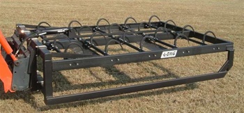 W R Long Hay Grapple Universal Skid Steer Quick Attach or hitch choice