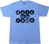 Youth crew neck T Shirt with dare to be Rare in  Bubble