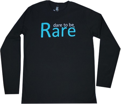 Youth crew neck long sleeve T Shirt with teal logo