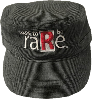 Black Military Hat with Dare to be raRe logo