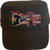 Navy Military Hat with PR DTBR logo