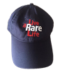 Blue Hat with Live a Rare Life logo