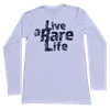 Adult Long Sleeve V Neck T Shirt with Live a Rare Life