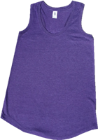 Racerback Tank Top with Live a Rare Life logo - Medium - Purple Frost