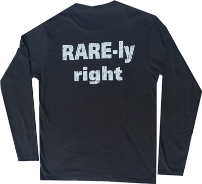 Long Sleeve Crew Neck T Shirt with RARE-ly Right Logo