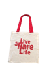 Canvas Tote Bag with Live a Rare Life logo