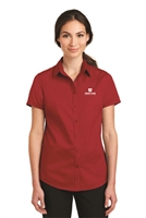 Port Authority Ladies Short Sleeve SuperPro Twill Shirt
