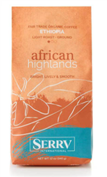 Fair Trade Organic Ethiopian Light Roast Ground Coffee