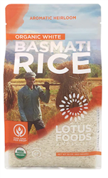 WHITE BASMATI RICE 30 OZ LOTUS ORGANIC