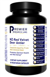 NZ- RED VELVET DEER ANTLER 30 CAPS, PREMIER