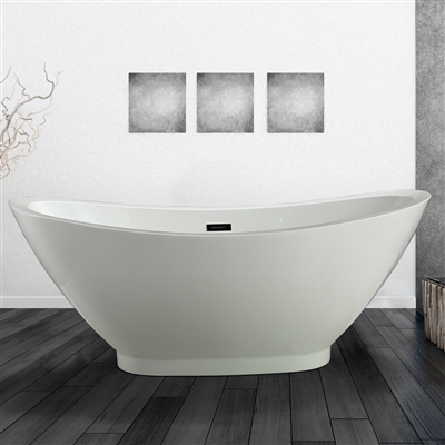 Vinnova Cassia 69-inch x 33.5-inch Soaking Bathtub