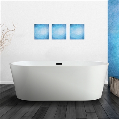 Vinnova Lumina 59" x 29.5" Soaking Bathtub