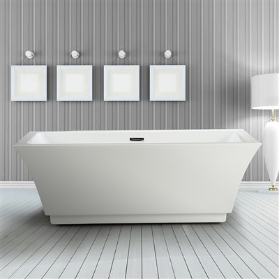 Vinnova Allegra 67" x 31.5" Soaking Bathtub