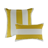 Austin Horn Classics Sunbrella Cabana Citron Combo Outdoor Pillow (set of 2)