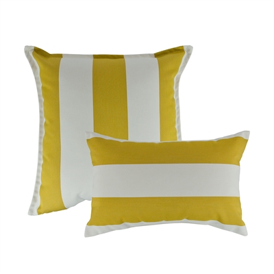 Austin Horn Classics Sunbrella Cabana Citron Combo Outdoor Pillow (set of 2)