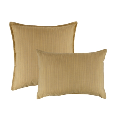 Austin Horn Classics Sunbrella Dupione Cornsilk Combo Outdoor Pillow