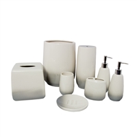 Austin horn classics 8-piece Amber Ceramic Bath Accessory Set