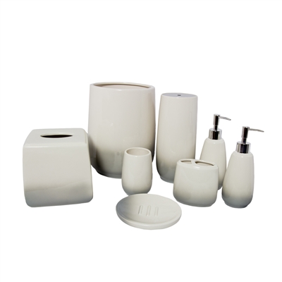 Austin horn classics 8-piece Amber Ceramic Bath Accessory Set