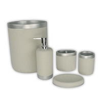 Austin Horn Classics Cementville Natural 5-piece Bath Accessory Set