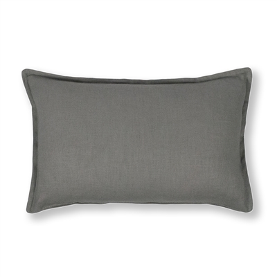 Thread and Weave Charleston Solid Grey Boudoir Pillow