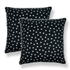 Sherry Kline Clementine Black 20-inch Decorative Throw Pillow (Set of 2)