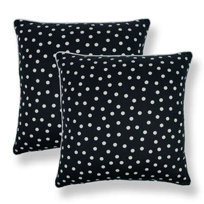 Sherry Kline Clementine Black 20-inch Decorative Throw Pillow (Set of 2)