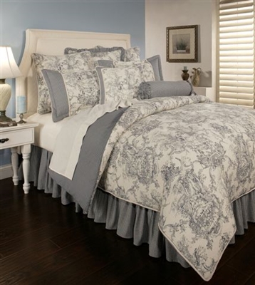 Sherry Kline Country Toile Blue 4-piece Comforter Set