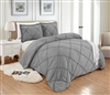 Sherry Kline Knotted Diamond Grey 3-piece Polyester Duvet Set