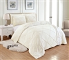 Sherry Kline Knotted Diamond Ivory 3-piece Polyester Duvet Set