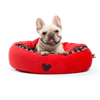 DisneyÂ® Mickey Mouse Cozy Cuddler in Mickey Bobble, RED, SMALL, 22"x22" (Dog Bed / Cat Bed)