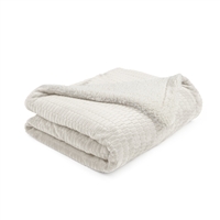 Sherry Kline Embossed Fur OYSTER 50x60 Throw Blanket