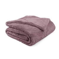Sherry Kline Faux Fur BLUSH 45x72 Reversible Throw Blanket