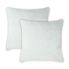 Sherry Kline Harrington Ivory Reversible 20-inch Faux Fur Pillow (Set of 2)
