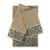 Sherry Kline Merrill Beige 3-piece Embellished Towel Set
