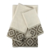 Sherry Kline Merrill Ecru 3-piece Embellished Towel Set